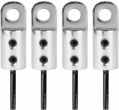 MTU ONLINE STORE Gym Machine Wire Connector Set of 4pcs Multi-training Bar(Silver)