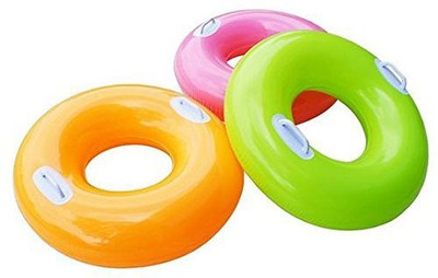 PRISMAXIC Intex for Ages 8+ Years Inflatable Pool Swim Tube with 2 Handles 30-inch-Multi Swim Floatation Belt