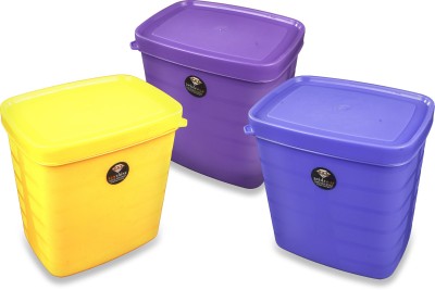 Spillbox Plastic Cereal Dispenser  - 0 ml(Pack of 3, Yellow, Purple, Blue)