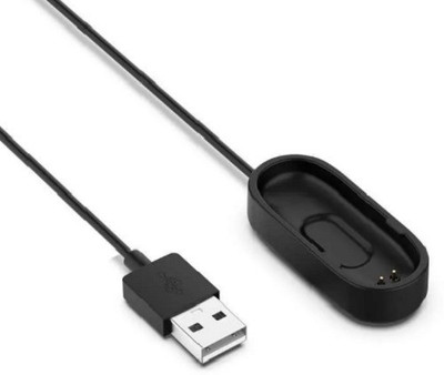 Gadget Zone Power Sharing Cable 0.15001 m Charger for Fitness Band 0.125 m Power Sharing Cable(Compatible with Band M4 Band, Black, One Cable)