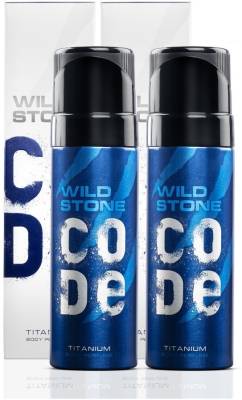Wild Stone Code Titanium Combo Body Spray  -  For Men  (300 ml, Pack of 2)