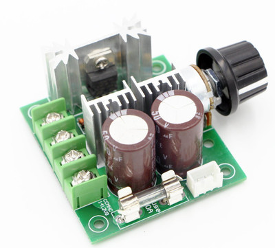 IDUINO 12V-40V 10A PWM DC Motor Speed Controller with Knob-High Efficiency, High Torque, Low Heat Generating with Reverse Polarity Protection, High Current Protection Electronic Components Electronic Hobby Kit