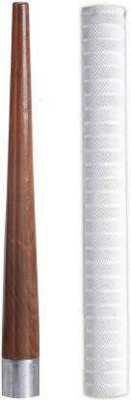 Kizlo Set of 1Cricket Bat Handle Replacement Grip with 1 Cricket Bat Handle Gripper Cone Chevron(Pack of 2)