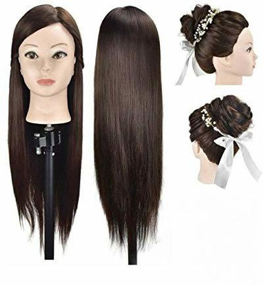 MEGARICH  Dummy For  Styling Brown Pack of 1 Hair Extension