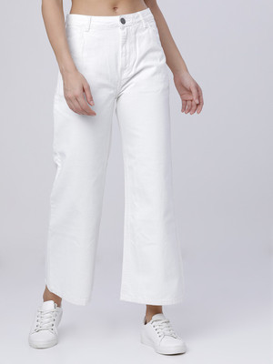 Tokyo Talkies Flared Women White Jeans