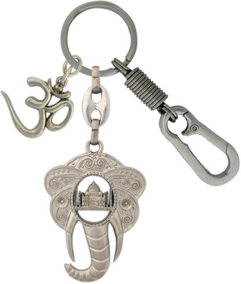 SHOKY LOOKS Tajmahal Inside in Elephant Face Quality Finishing with OM Style along with Looking Hook Key Chain