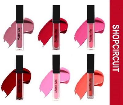ShopCircuit Forever Matte Me Liquid Beauty Lipstick Set Of 6(Multicolor, 36 ml)