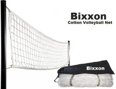 Bixxon Gold Line Cotton Nets Pack of 1 Nets Volleyball Net(White)