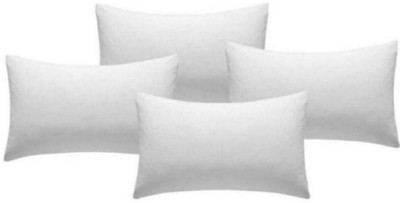 Navi collection Microfibre Solid Sleeping Pillow Pack of 4(White)