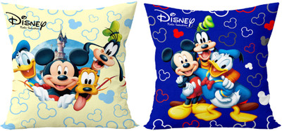 KUBER INDUSTRIES Microfibre Toons & Characters Cushion Pack of 2(Multicolor)