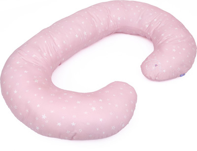 Mi Arcus Polyester Fibre Solid Pregnancy Pillow Pack of 1(Pink)