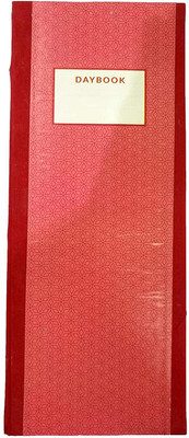 LRS Day Book Hard Bound - 34 x 14 cm - 100 Pages (100 Pages - Pack of 1) 1-Part Record Keeping Books(1 Sets)