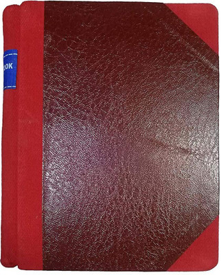 LRS Full Index Account Book Small Size - Copy Size - 21x17 cm - 80 GSM Paper - Red Half Canvas PVC Binding (250 Pages) 1-Part Record Keeping Books(1 Sets)