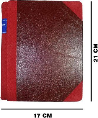 LRS Cash Book Small Size - Copy Size -Hard Bound - Rexine Cover - 21x17 cm (125 Pages) 1-Part Record Keeping Books(1 Sets)