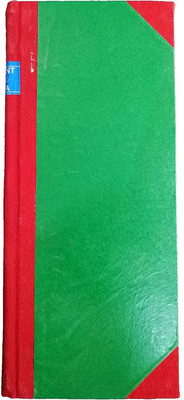 LRS Day Book Red Half Canvas PVC Binding - (375 Pages) 1-Part Record Keeping Books(1 Sets)
