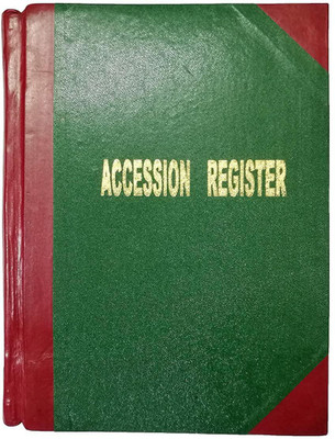 LRS Library Accession Register - Leather Binding (200 Pages- 5000 Entries) 1-Part Record Keeping Books(1 Sets)