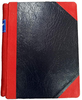 LRS Half Index Account Book Small Size - Copy Size - 21x17 cm - 80 GSM Paper - Red Half Canvas PVC Binding (500 Page) 1-Part Record Keeping Books(1 Sets)