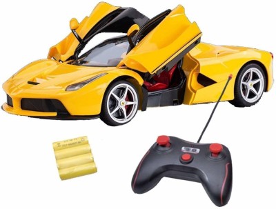 Jeen sports Remote Control Car with Back Front Light, Open able Door(Yellow)