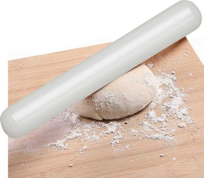 Bakingequipment White Rolling pin Cake Decorating Fondant, Pie Crust, Cookie and Pastry. Rolling Pin(White, Pack of 1)