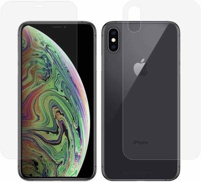 Evett Front and Back Tempered Glass for Apple iPhone X, Apple iPhone XS(Pack of 2)
