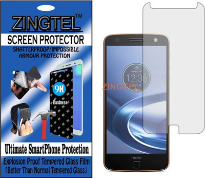 ZINGTEL Tempered Glass Guard for MOTOROLA MOTO Z FORCE (Flexible, Unbreakable)(Pack of 1)