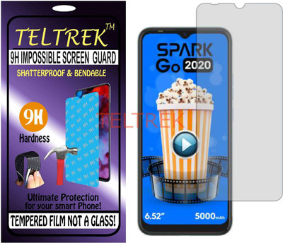 TELTREK Tempered Glass Guard for TECNO SPARK GO 2020 (Flexible, Unbreakable)(Pack of 1)