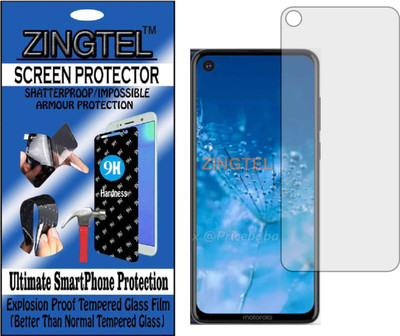 ZINGTEL Tempered Glass Guard for MOTOROLA P40 POWER (Flexible, Unbreakable)(Pack of 1)