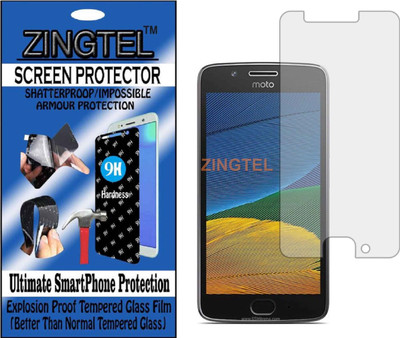 ZINGTEL Tempered Glass Guard for MOTOROLA MOTO G5 (Flexible, Unbreakable)(Pack of 1)