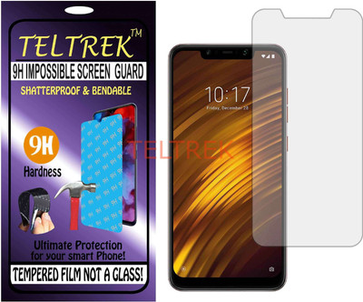TELTREK Tempered Glass Guard for POCO F1 ARMOURED EDITION (Flexible, Unbreakable)(Pack of 1)