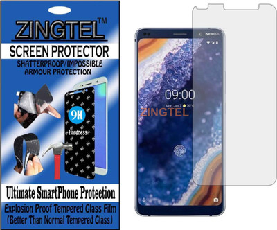 ZINGTEL Tempered Glass Guard for NOKIA TA-1087 (NOKIA 9 PUREVIEW) (Flexible, Unbreakable)(Pack of 1)
