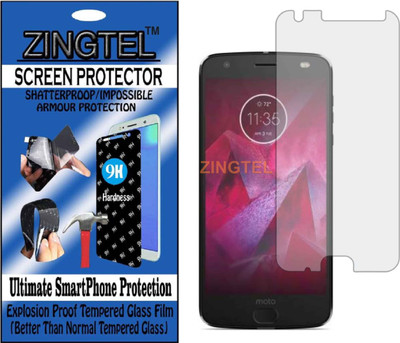 ZINGTEL Tempered Glass Guard for MOTOROLA MOTO Z2 FORCE (Flexible, Unbreakable)(Pack of 1)