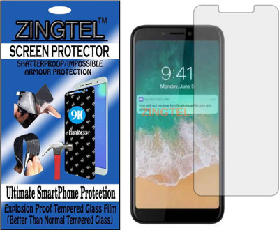 ZINGTEL Tempered Glass Guard for MICROMAX CANVAS 2 PLUS 2018 (Flexible, Unbreakable)(Pack of 1)