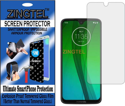 ZINGTEL Tempered Glass Guard for MOTOROLA G7 PLUS (Flexible, Unbreakable)(Pack of 1)