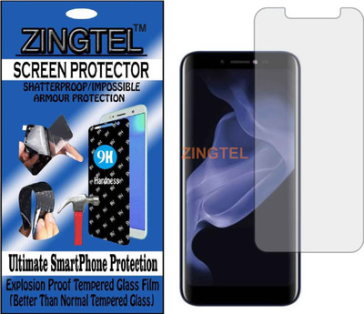 ZINGTEL Tempered Glass Guard for MICROMAX BHARAT 5 INFINITY (Flexible, Unbreakable)(Pack of 1)