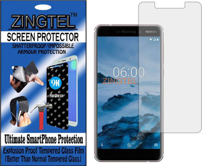 ZINGTEL Tempered Glass Guard for NOKIA 6.1 (Flexible, Unbreakable)(Pack of 1)