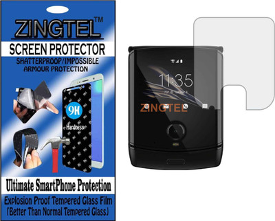 ZINGTEL Tempered Glass Guard for MOTOROLA RAZR 2019 (Flexible, Unbreakable)(Pack of 1)