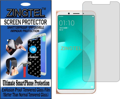 ZINGTEL Tempered Glass Guard for OPPO A83 (Flexible, Unbreakable)(Pack of 1)