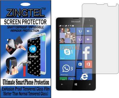 ZINGTEL Tempered Glass Guard for MICROSOFT LUMIA 435 (Flexible, Unbreakable)(Pack of 1)