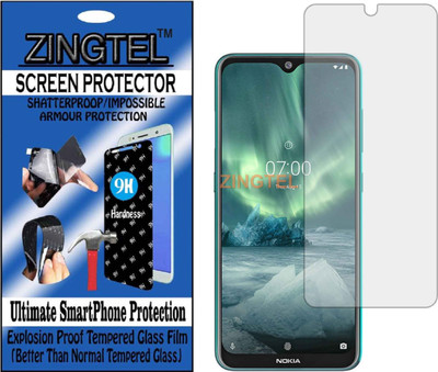 ZINGTEL Tempered Glass Guard for NOKIA TA-1193 (NOKIA 7.2) (Flexible, Unbreakable)(Pack of 1)
