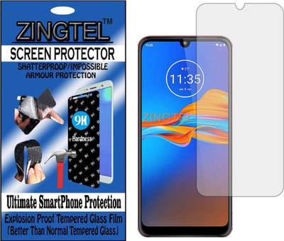 ZINGTEL Tempered Glass Guard for MOTOROLA MOTO E6 PLUS (Flexible, Unbreakable)(Pack of 1)