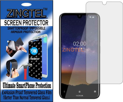 ZINGTEL Tempered Glass Guard for NOKIA 2.2 (Flexible, Unbreakable)(Pack of 1)