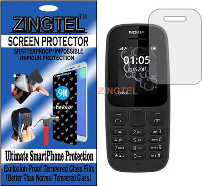 ZINGTEL Tempered Glass Guard for NOKIA 105 2017 (Flexible, Unbreakable)(Pack of 1)