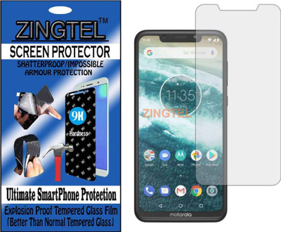 ZINGTEL Tempered Glass Guard for MOTOROLA ONE POWER (Flexible, Unbreakable)(Pack of 1)