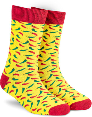 Dynamocks Men & Women Printed Mid-Calf/Crew