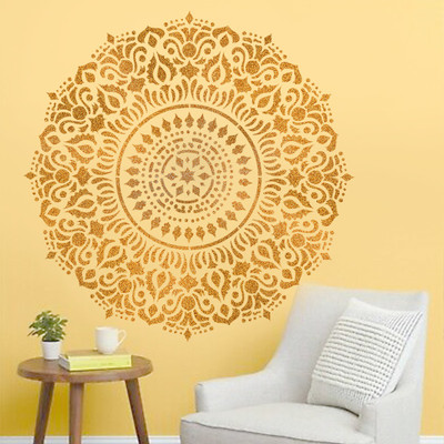 Decorze DMA-38 Wall painting stencil Stencil(Pack of 1, Mandala stencil)