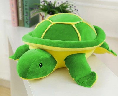 CLICK4DEAL |Turtle| Tortoise | Stuffed Soft Cute Green Tortoise Plush Toy for Kids as Well as for Giving Gifts on Birthdays or Any Special Occasion | 40cm |  - 40 cm(Green, Yellow)