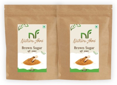 Nature food Best Quality Brown Sugar - 500gm (Pack of 2) Sugar(1 kg, Pack of 2)