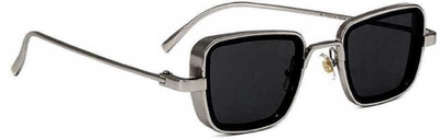 Likeked Rectangular Sunglasses(For Boys, Black)
