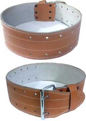 Monika Sports Genuine Leather Weight Lifting Power Belt Back / Lumbar Support