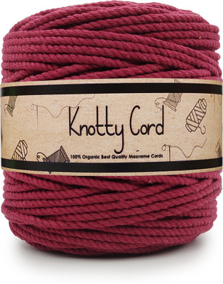 KnottyCord Maroon Thread(100 m Pack of1)